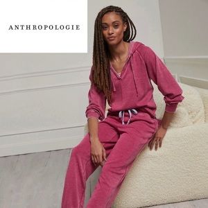 NWT Anthropologie Saturday/Sunday Plum/Pink Tunic Hoodie